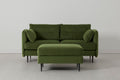 Modell 19 Zweisitzer-Sofa mit Ottomane, Vine