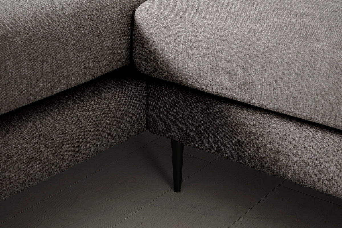 Modell 19 3-Sitzer Sofa mit linker Chaise, Shadow