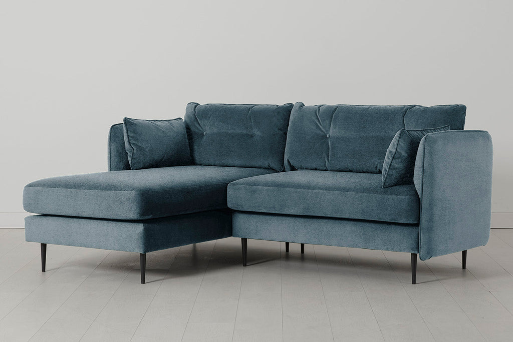 Modell 19 3-Sitzer Sofa mit linker Chaiselongue, Hydro