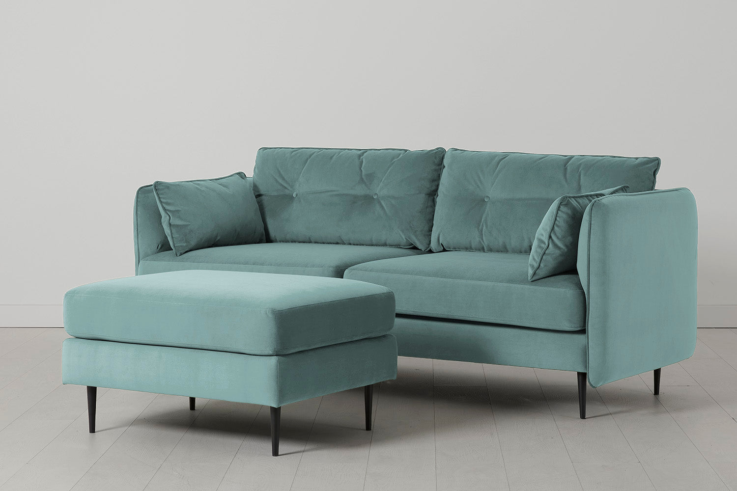 Modell 19 3-Sitzer Sofa mit Ottoman, Airforce