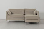 Modell 19 Dreisitzer-Sofa mit Recamiere rechts, Bone