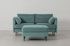 Modell 19 2-Sitzer Sofa mit Ottoman