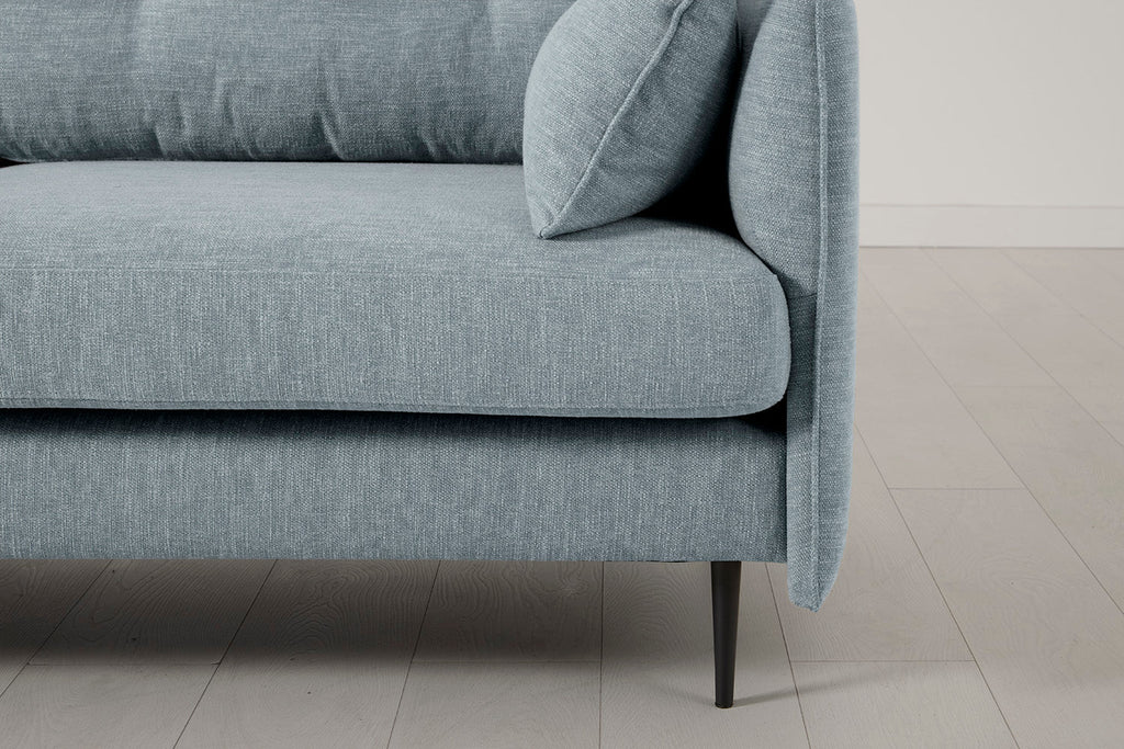 Modell 19 3-Sitzer Sofa mit rechter Chaiselongue, Seaglass