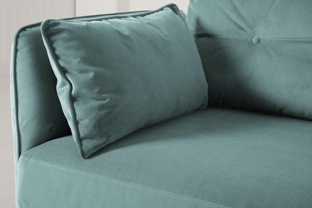 Modell 19 3-Sitzer Sofa mit Recamiere rechts, Airforce