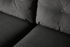 Modell 19 3-Sitzer Sofa mit Ottomane, Anthrazit