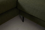 Modell 19 Dreisitzer Sofa mit linker Chaiselongue, Farn