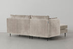 Modell 19 3-Sitzer Sofa mit linker Chaiselongue, Kreide