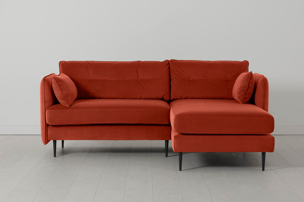 Modell 19 3-Sitzer Sofa mit rechter Chaiselongue, Paprika