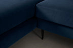 Modell 19 3-Sitzer Sofa mit linker Chaiselongue, Indigo