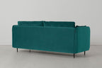 Modell 19 3-Sitzer-Sofa mit Ottoman, Kingfisher