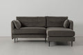 Modell 19 3-Sitzer Sofa mit rechter Récamiere, Elephant
