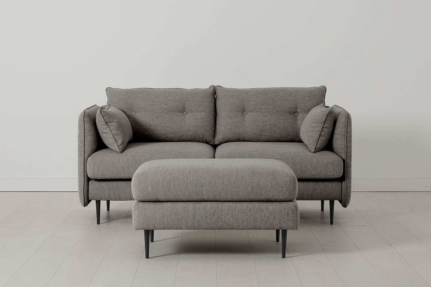 Modell 19 2-Sitzer Sofa mit Ottoman