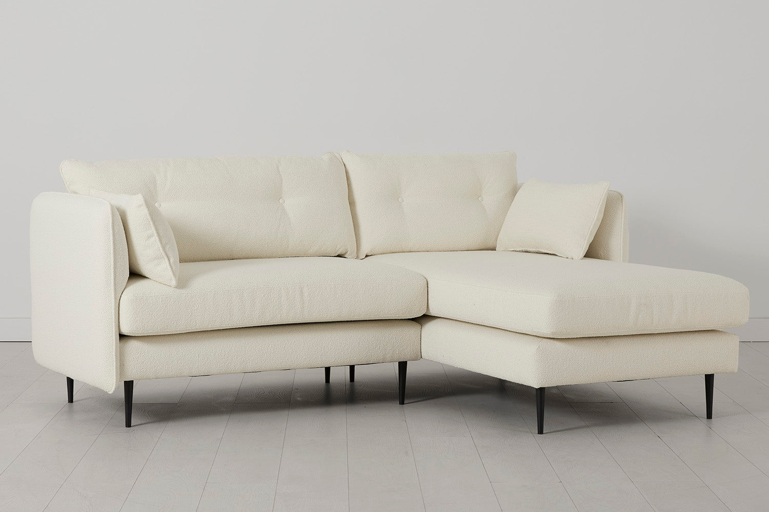 Modell 19, 3-Sitzer Sofa mit Recamiere rechts, Ivory