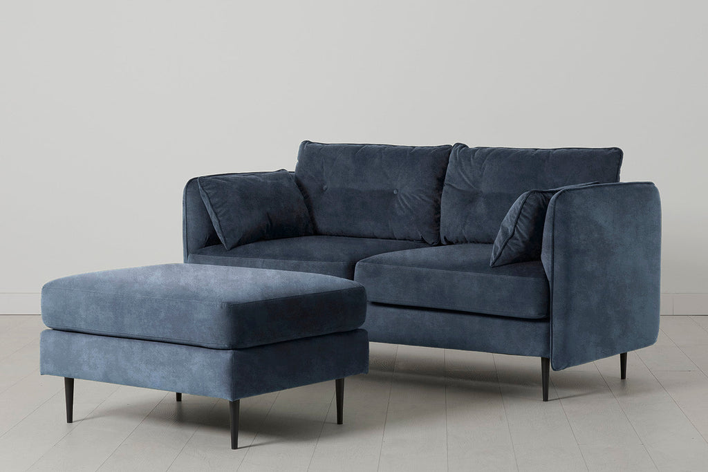 Modell 19, 2-Sitzer Sofa mit Ottomane, Ocean