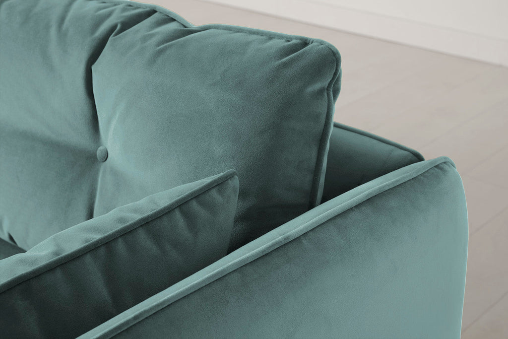 Modell 19 2-Sitzer Sofa mit Ottoman, Airforce
