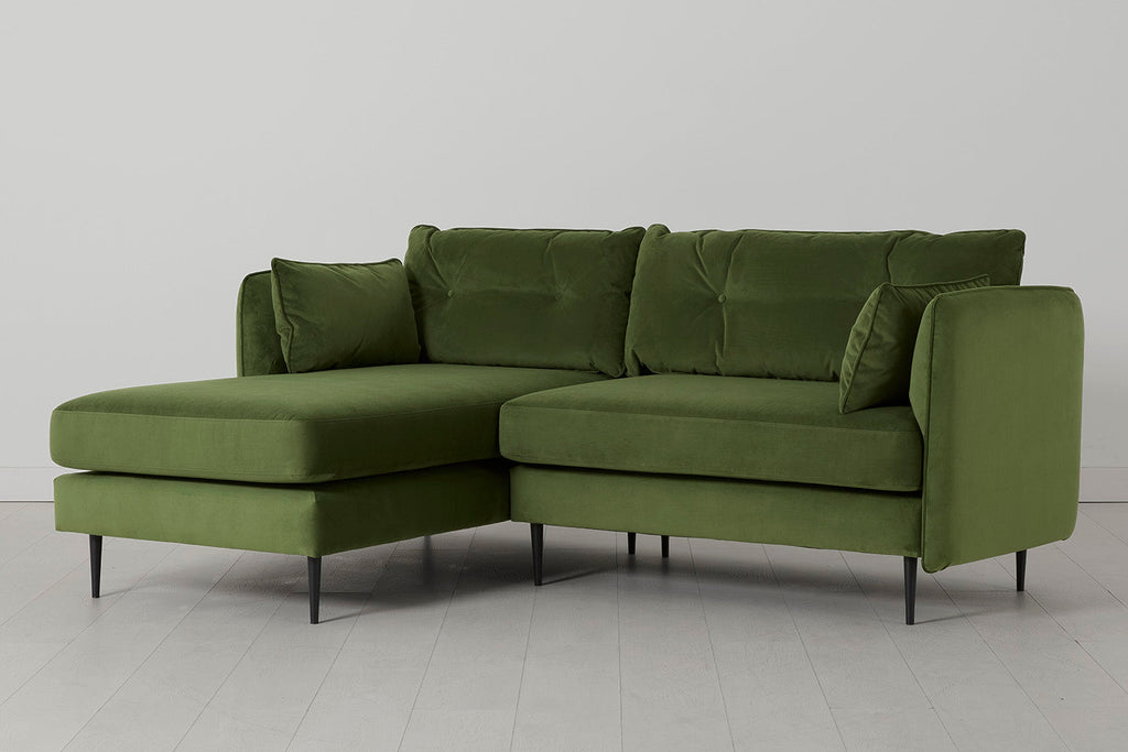Modell 19 3-Sitzer Sofa mit linker Chaiselongue, Vine