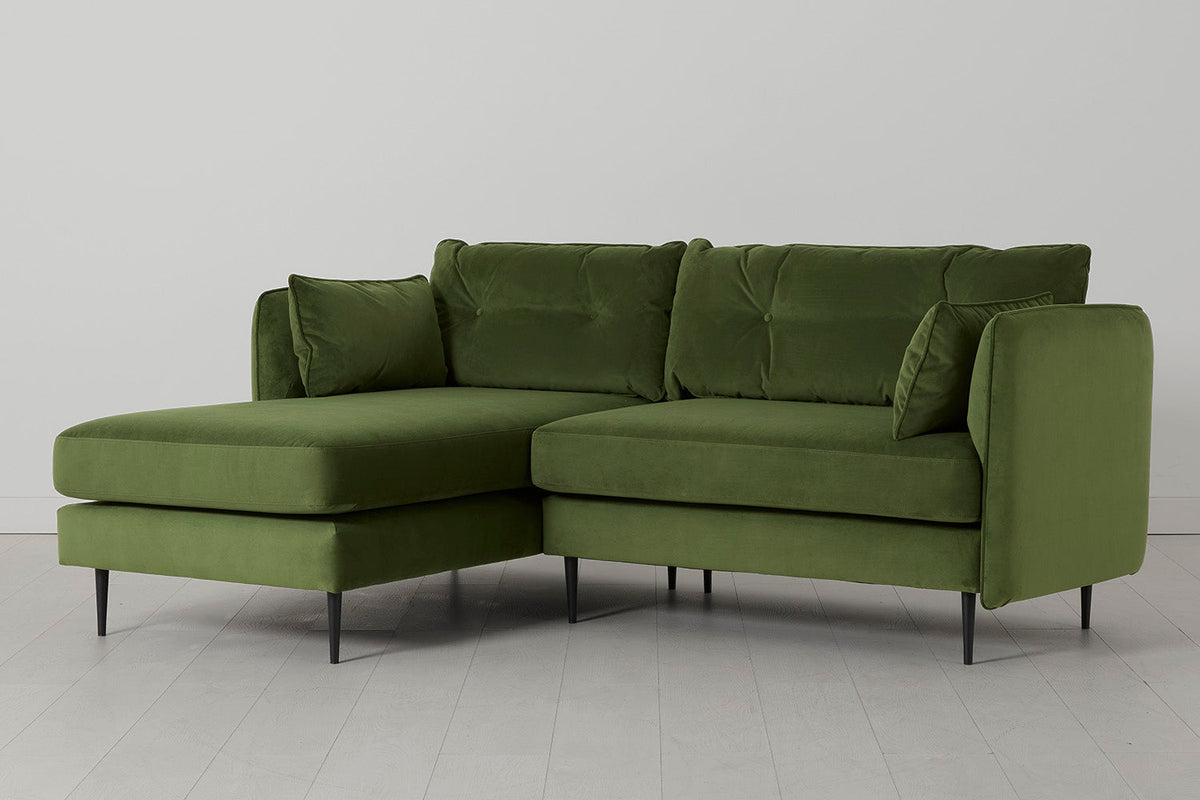 Modell 19 3-Sitzer Sofa mit linker Chaiselongue, Vine