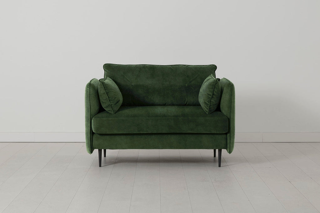 Modell 19 Zweisitzer-Sofa, Koniferengrün
