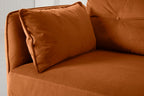 Modell 19 Dreisitzer-Sofa mit Ottomane, Bronze