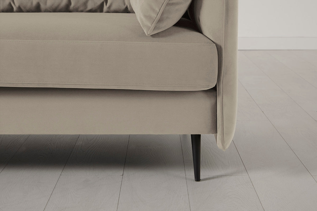 Modell 19 3-Sitzer Sofa mit linker Chaiselongue, Bone