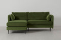 Modell 19 3-Sitzer Sofa mit linker Chaiselongue, Vine
