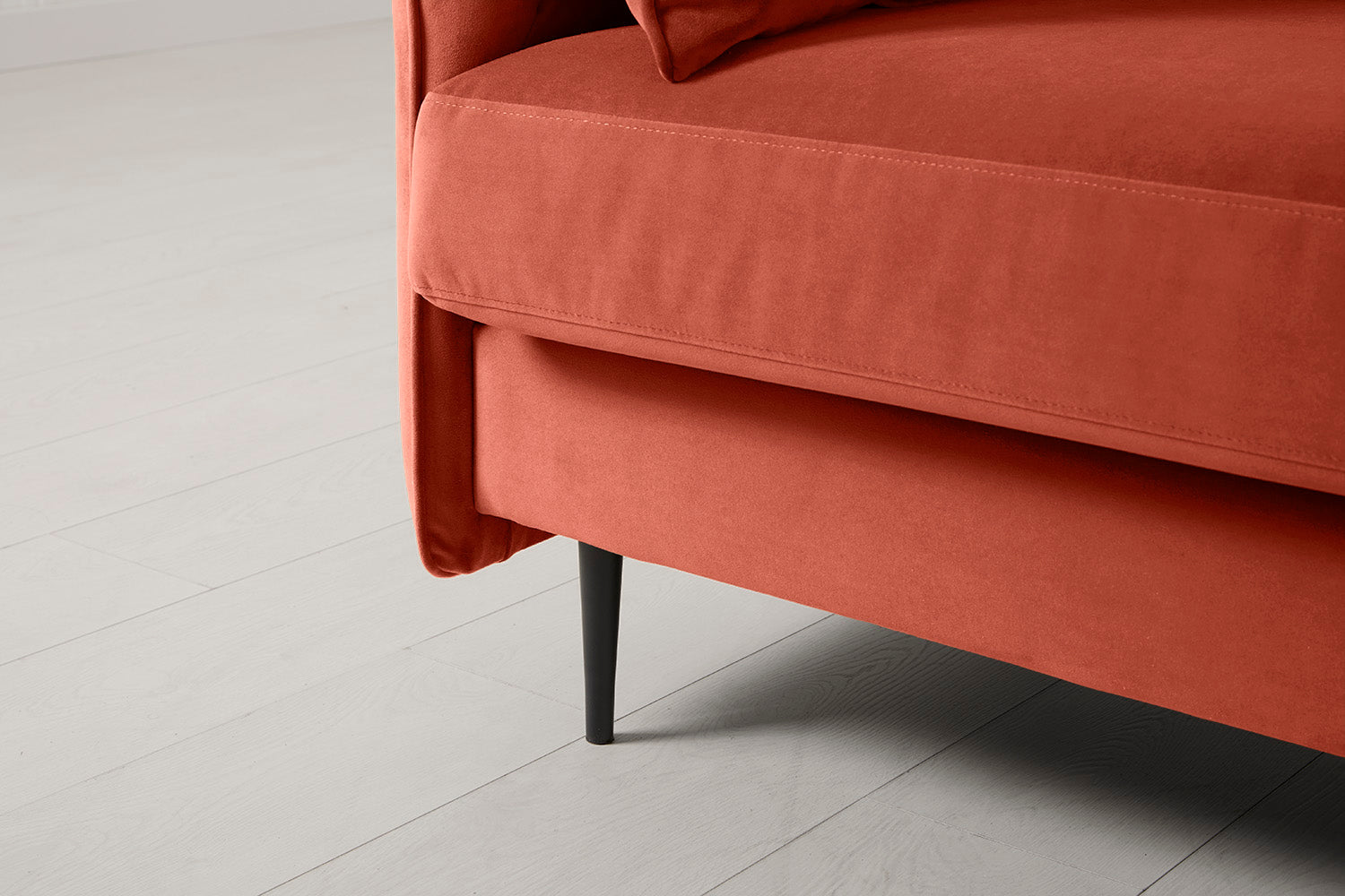 Modell 19 3-Sitzer Sofa mit rechter Chaiselongue, Paprika
