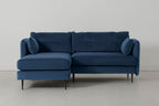 Modell 19 3-Sitzer Sofa mit linker Chaiselongue, Petrol
