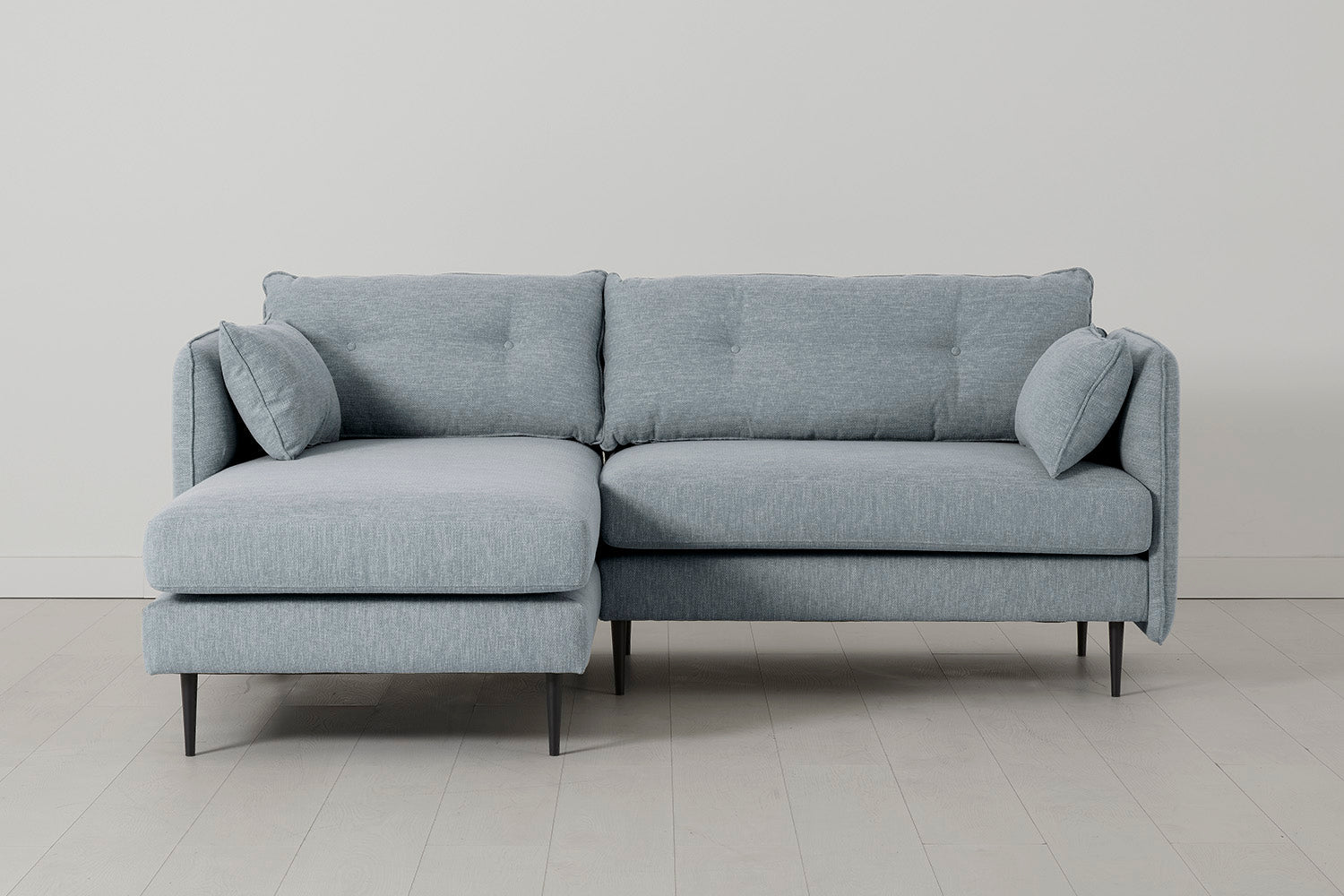 Modell 19 3-Sitzer Sofa mit linker Chaiselongue, Seaglass
