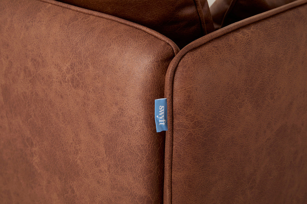 Modell 19 3-Sitzer Sofa, Kastanie