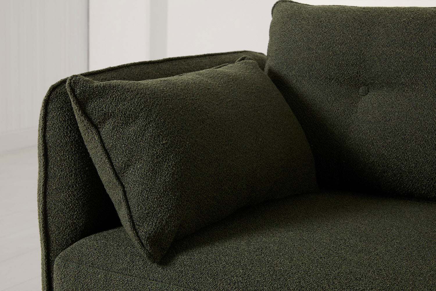 Modell 19 Dreisitzer Sofa mit linker Chaiselongue, Farn