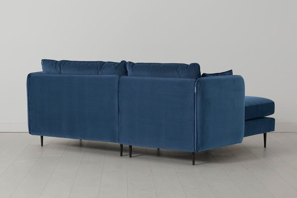 Modell 19 3-Sitzer Sofa mit linker Chaiselongue, Petrol