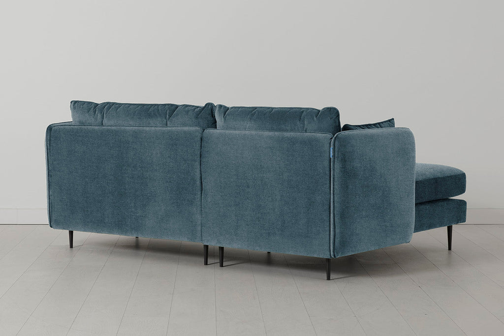 Modell 19 3-Sitzer Sofa mit linker Chaiselongue, Hydro