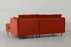 Modell 19 3-Sitzer Sofa mit rechter Chaiselongue, Paprika