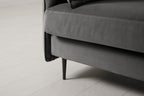 Modell 19 3-Sitzer Sofa mit Ottomane, Anthrazit