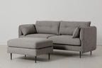 Modell 19 Dreisitzer-Sofa mit Ottomane, Shadow