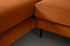 Modell 19 3-Sitzer Sofa mit linker Chaiselongue, Bronze