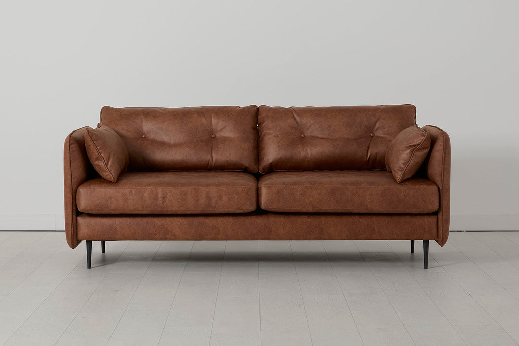 Modell 19 3-Sitzer Sofa, Kastanie