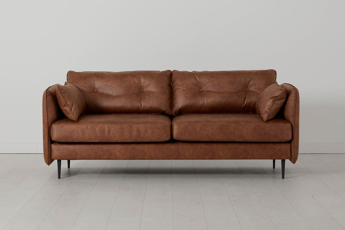 Modell 19 3-Sitzer Sofa, Kastanie