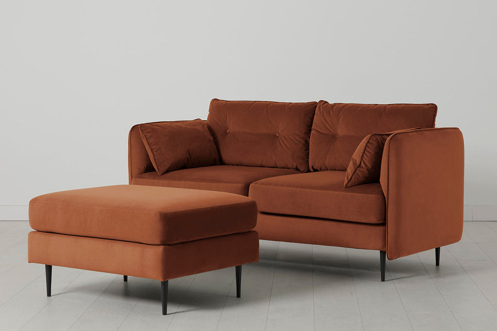 Modell 19 2-Sitzer Sofa mit Ottoman, Umbra