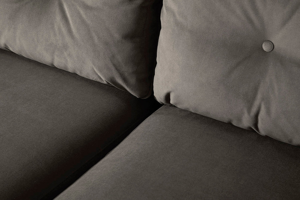 Modell 19 3-Sitzer Sofa mit rechter Récamiere, Elephant