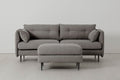 Modell 19 Dreisitzer-Sofa mit Ottomane, Shadow