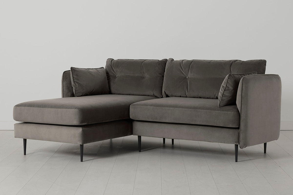 Modell 19 3-Sitzer Sofa mit linker Chaiselongue, Elefant
