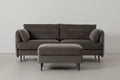 Modell 19 3-Sitzer Sofa mit Ottoman, Elephant