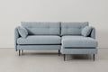 Modell 19 3-Sitzer Sofa mit rechter Chaiselongue, Seaglass
