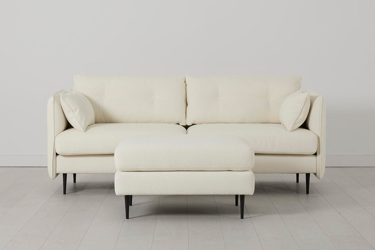 Modell 19 3-Sitzer Sofa, Elfenbein
