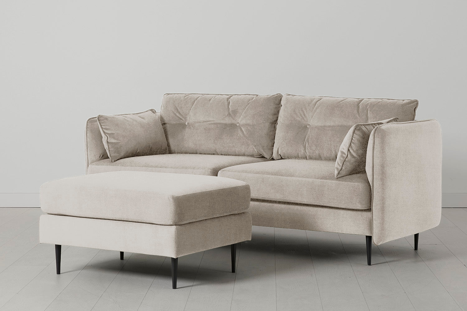 Modell 19 Dreisitzer-Sofa, Kreide