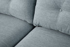 Modell 19 3-Sitzer Sofa mit linker Chaiselongue, Seaglass