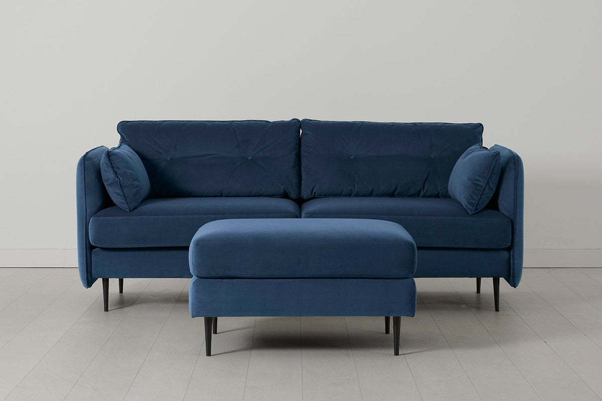 Modell 19 3-Sitzer Sofa, Petrol