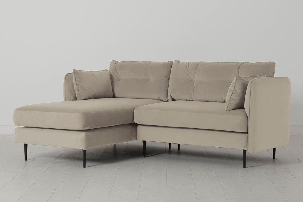 Modell 19 3-Sitzer Sofa mit linker Chaiselongue, Bone
