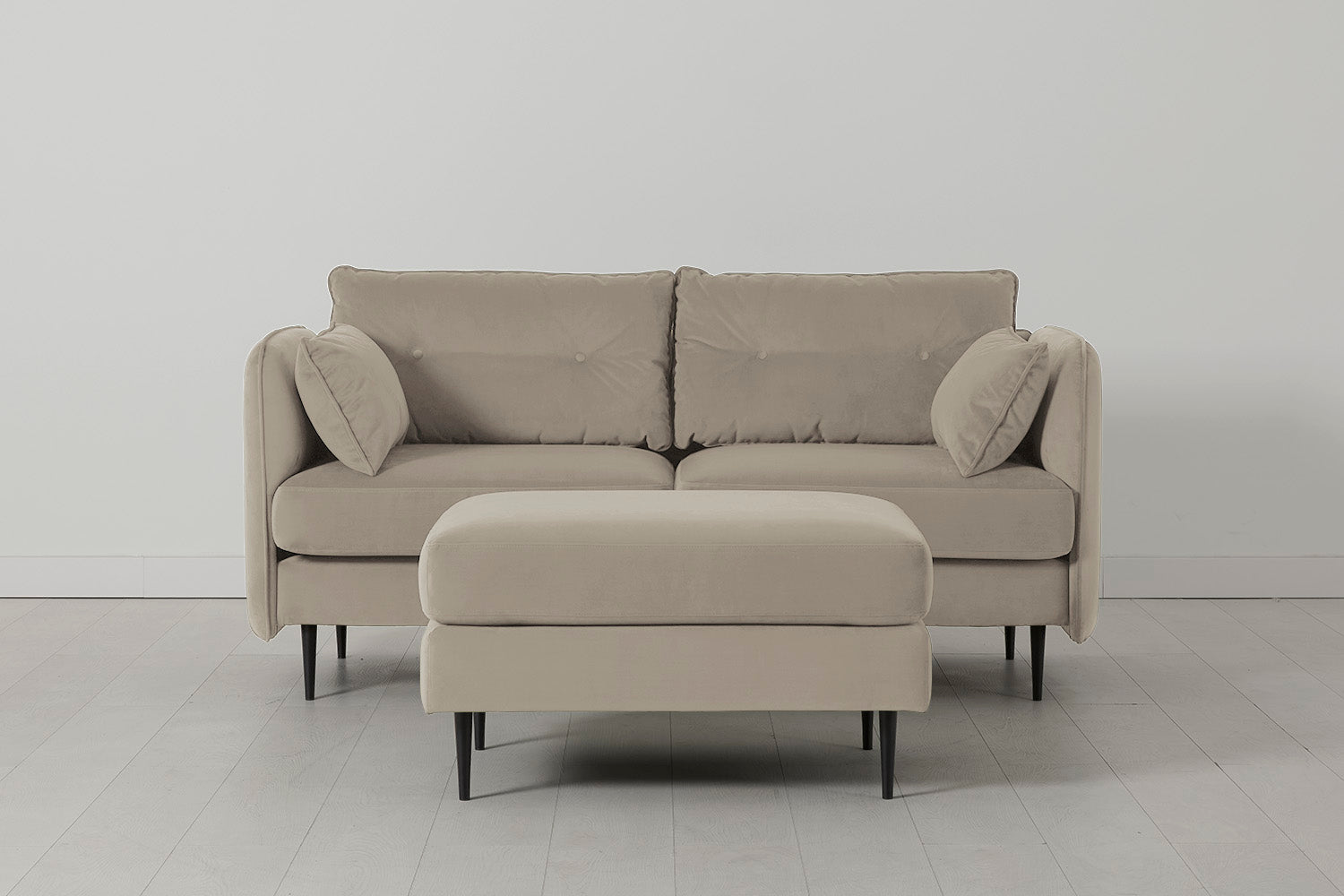 Modell 19 2-Sitzer Sofa mit Ottoman